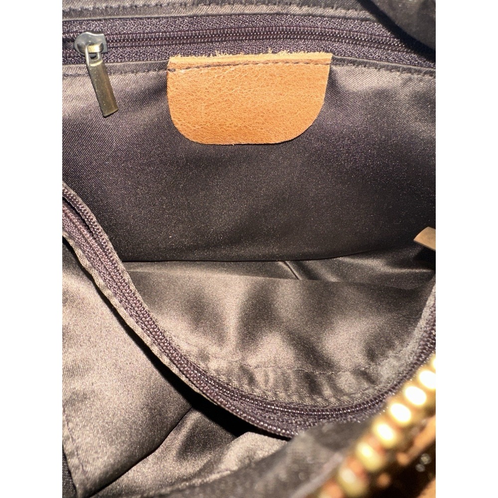 Unbranded Leather Purse Boston Bag Crossbody Shoulder Handbag Top Handle Brown - Picture 10 of 14